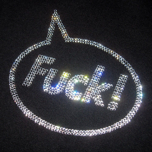 スワロフスキーFuck! パーカー 黒 SWAROVSKI FUCK! HOODIE【BLACK】 | INDUSTRIAL SUITE