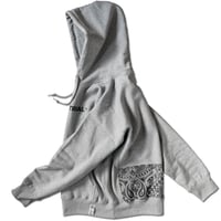 BANDANA BACK PANEL HOODIE【GRAY】