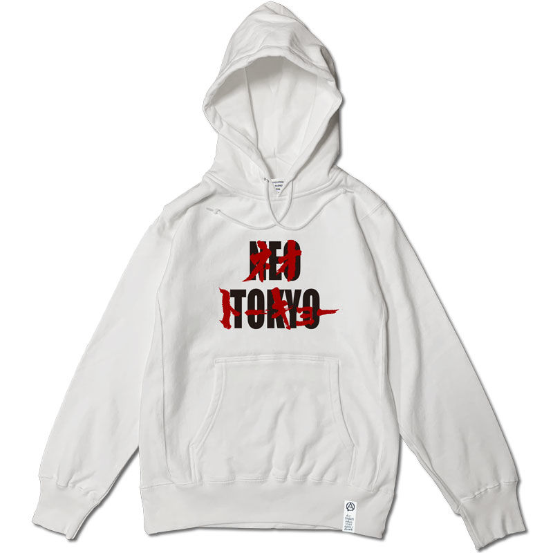 AKR LOGO NEO TOKYO HOODIE【WHITE】 | INDUSTRIAL S