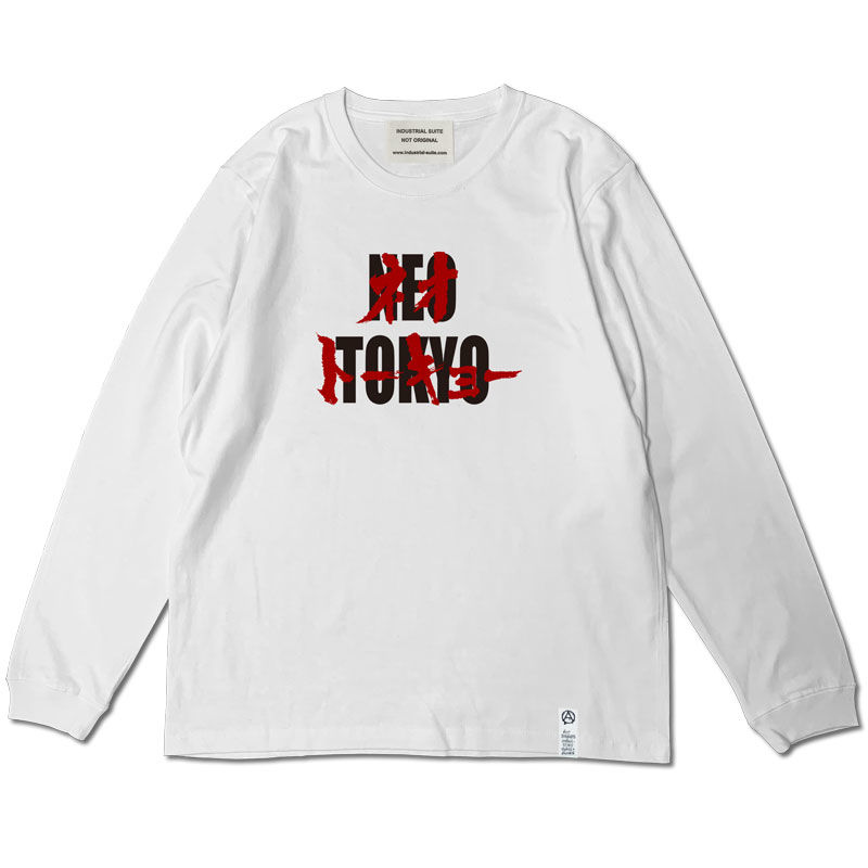 AKR LOGO NEO TOKYO LONGSLEEVE TEE【WHITE】 | INDU AKR LOGO NEO TOKYO LONGSLEEVE TEE【WHITE】 | INDU