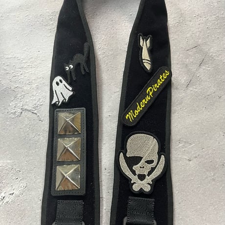 【 62mm wide Velcro Type Guitar Strap 】