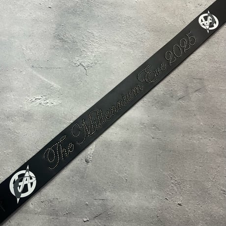 【 50mm Width Hard Leather Guitar Strap / The Millennium Eve 2025 Design 】（HISASHI Model）