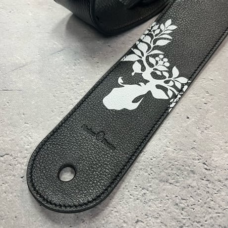 【 62mm Width Soft Leather Bass Strap（I.A Type）/ TOKIE Mark Print Design 】（TOKIE Model）