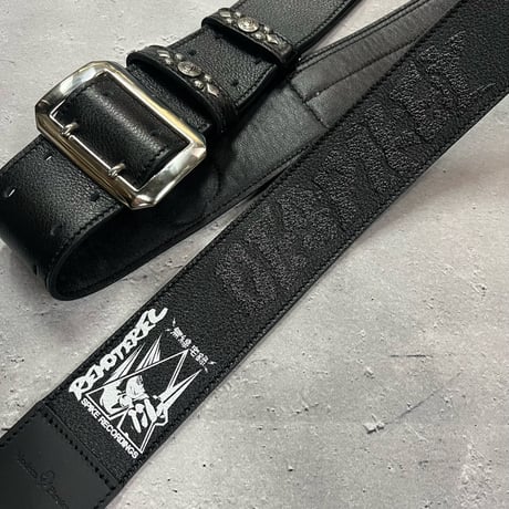 【 50mm Width Soft Leather Guitar Strap / DESPIKEY Print Design 】（HISASHI Model）