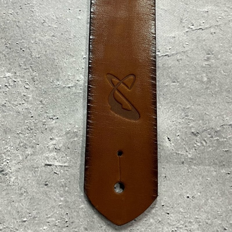 42mm Width Vintage Leather Guitar Strap / Vin