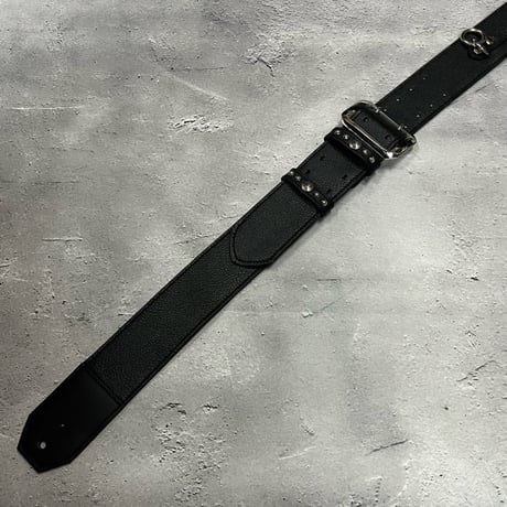 【 50mm Width Soft Leather Guitar Strap / Ring & Key Design 】