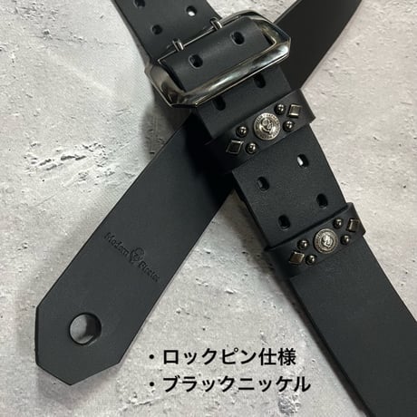 【 42mm Width Hard Leather Guitar Strap / Standard Design 】