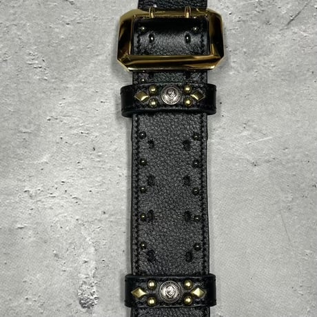【 60mm Width Soft Leather Guitar Strap / Lucy Spots Design 】（Lucy Model)