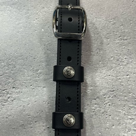 【 24mm Width Hard Leather Guitar Strap / Standard Design 】