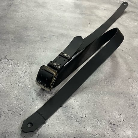 【 35mm Width Hard Leather Guitar Strap / Standard Design 】