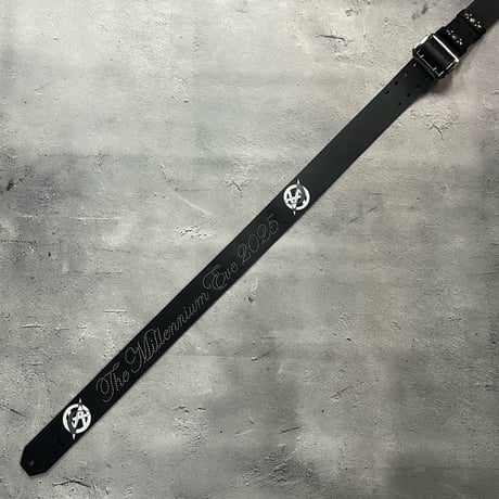【 50mm Width Hard Leather Guitar Strap / The Millennium Eve 2025 Design 】（HISASHI Model）