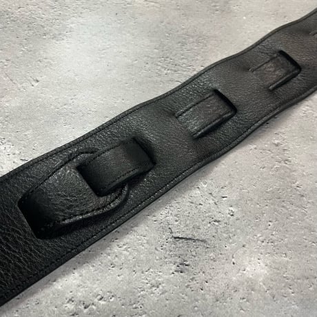 【 62mm Width Soft Leather Bass Strap（I.A Type）/ TOKIE Mark Print Design 】（TOKIE Model）