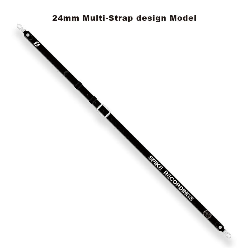 50mm Width Soft Leather Guitar Strap / SPIKE