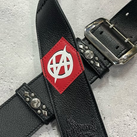 【 50mm Width Soft Leather Guitar Strap / DESPIKEY Print Design 】（HISASHI Model）
