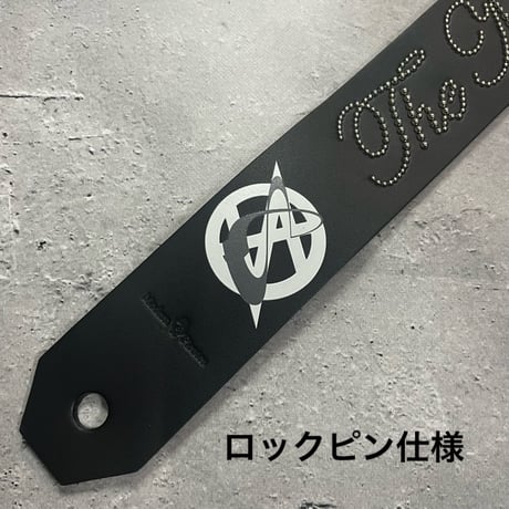 【 50mm Width Hard Leather Guitar Strap / The Millennium Eve 2025 Design 】（HISASHI Model）