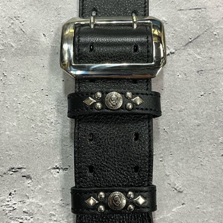 【 50mm Width Soft Leather Guitar Strap / ANK Spots & Henna Art Print Design 】（Takeshi Honda Model）