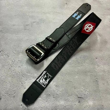 【 50mm Width Soft Leather Guitar Strap / DESPIKEY Print Design 】（HISASHI Model）