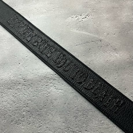 【 50mm Width Soft Leather Guitar Strap / SIN ZMB Monochrome Print Design 002 】（HISASHI Model）