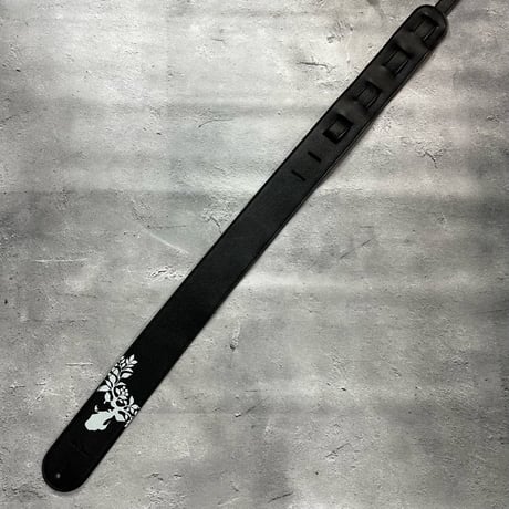 【 62mm Width Soft Leather Bass Strap（I.A Type）/ TOKIE Mark Print Design 】（TOKIE Model）