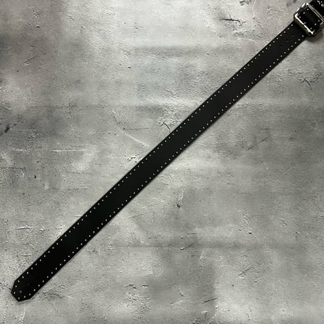 【 50mm Width Leather Guitar Strap / Side Round Spots Design 】