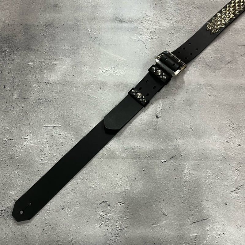 X JAPAN ストラップ WORLD TOUR IN JAPAN 革 42mm Width Hard Leather Guitar Strap / 3×2Row