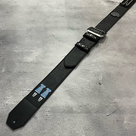 【 50mm Width Soft Leather Guitar Strap / DESPIKEY Print Design 】（HISASHI Model）
