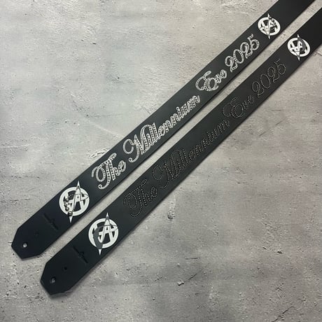 【 50mm Width Hard Leather Guitar Strap / The Millennium Eve 2025 Design 】（SUGIZO Model）