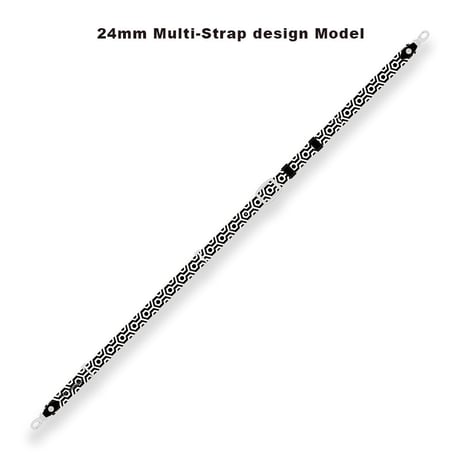 【 50mm Width Soft Leather Guitar Strap / THE SPiKiNG Print Design 】（HISASHI Model）