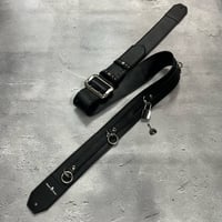 【 50mm Width Soft Leather Guitar Strap / Ring & Key Design 】