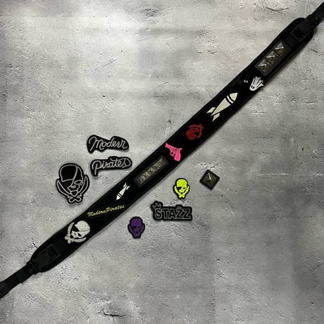 【 62mm wide Velcro Type Guitar Strap 】
