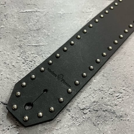 【 50mm Width Leather Guitar Strap / Side Round Spots Design 】