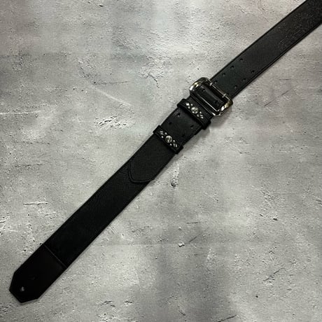 【 50mm Width Soft Leather Guitar Strap / ANK Spots & Henna Art Print Design 】（Takeshi Honda Model）