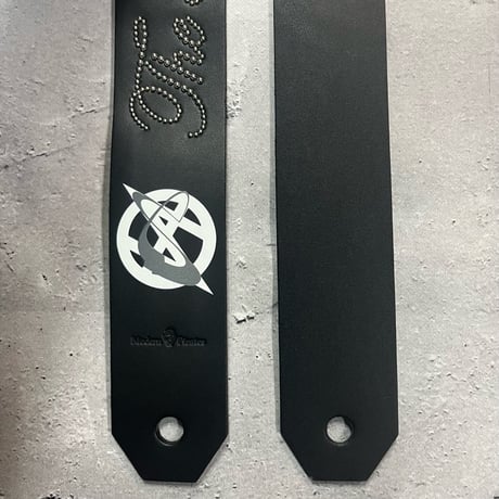 【 50mm Width Hard Leather Guitar Strap / The Millennium Eve 2025 Design 】（HISASHI Model）