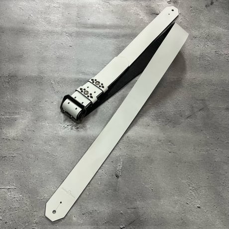 【 42mm Width Hard Leather Guitar Strap / Standard Design 】
