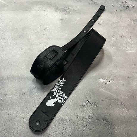 【 62mm Width Soft Leather Bass Strap（I.A Type）/ TOKIE Mark Print Design 】（TOKIE Model）