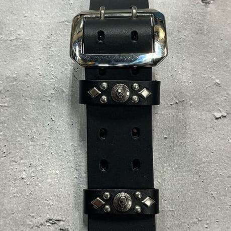 【 60mm Width Hard Leather Guitar Strap / Standard Design 】