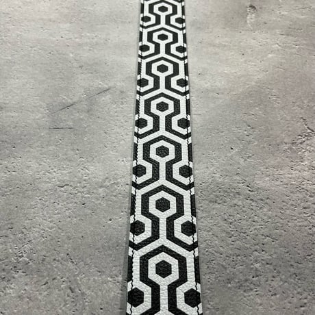 【 50mm Width Soft Leather Guitar Strap / THE SPiKiNG Print Design 】（HISASHI Model）