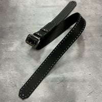 【 50mm Width Leather Guitar Strap / Side Round Spots Design 】