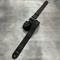 【 50mm Width Soft Leather Guitar Strap / Four ANK Logo Spots Design 】（Takeshi Honda Model）