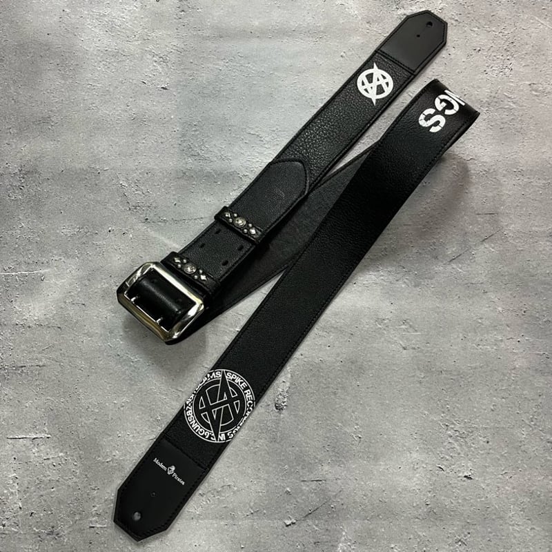 50mm Width Soft Leather Guitar Strap / SPIKE 50mm Width Soft Leather Guitar Strap / SPIKE