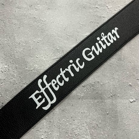 【 50mm Width Soft Leather Guitar Strap / ANK Spots & EFG Print Design 】（Takeshi Honda Model）