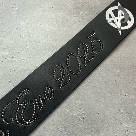 【 50mm Width Hard Leather Guitar Strap / The Millennium Eve 2025 Design 】（HISASHI Model）