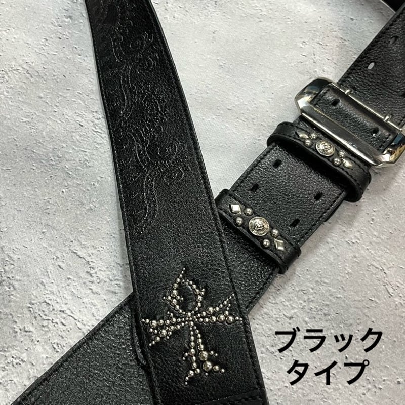 50mm Width Soft Leather Guitar Strap / ANK Sp