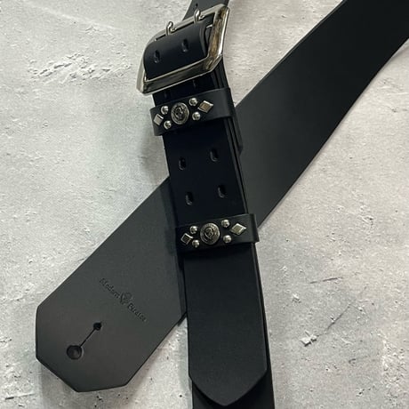 【 60mm Width Hard Leather Guitar Strap / Standard Design 】