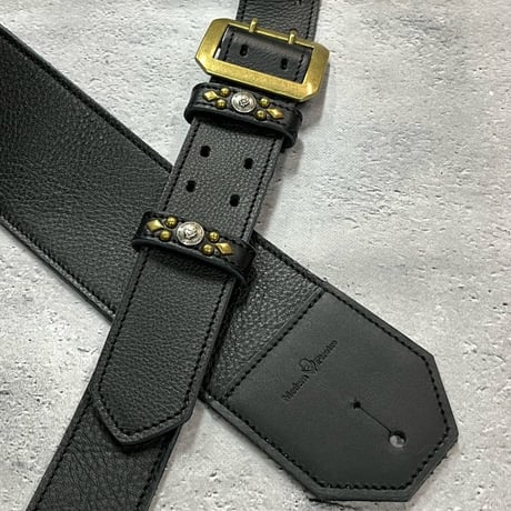 【 70mm Width Soft Leather Guitar Strap / Standard Design 】