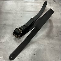 【 35mm Width Hard Leather Guitar Strap / Standard Design 】