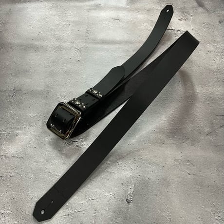 【 35mm Width Hard Leather Guitar Strap / Standard Design 】
