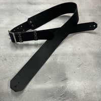 【 60mm Width Hard Leather Guitar Strap / Standard Design 】