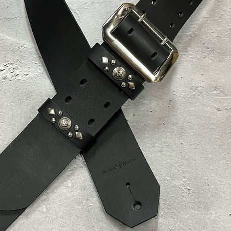 【 50mm Width Hard Leather Guitar Strap / Standard Design 】