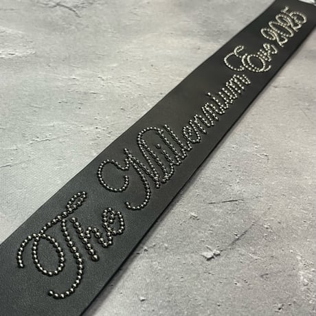 【 50mm Width Hard Leather Guitar Strap / The Millennium Eve 2025 Design 】（HISASHI Model）